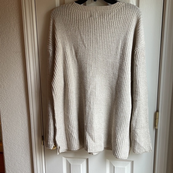 NWT ST JOHNS BAY CREAM/GOLD ROUND NECK SWEATER SZ 1X - Picture 8 of 10